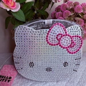 Hello Kitty Her Universe Rhinestone Face Crossbody Bag